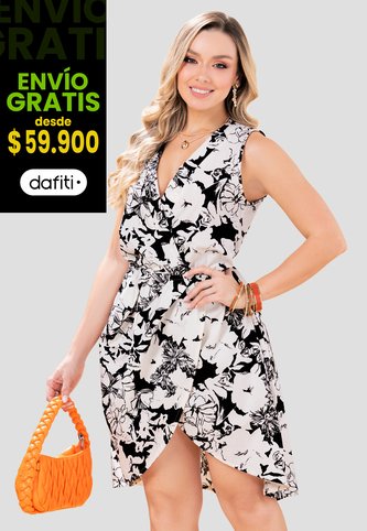 Vestido Largo Mujer Estampado Mp 102978 MP