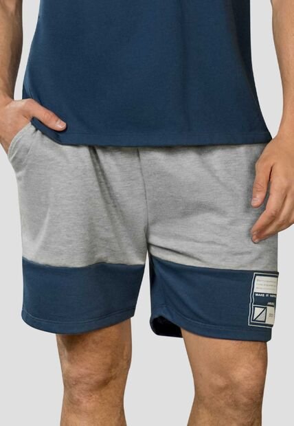 Bermuda Hombre Gris-Azul Mp 111243