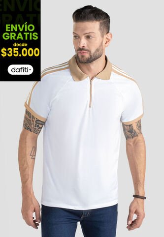 Polo Hombre Blanco Mp 100121 MP