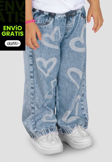 Pantalón Infantil Niñas Azul Claro Mp 103246