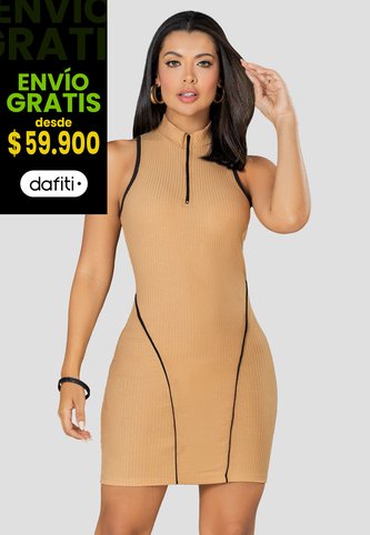 Vestido Corto Mujer Caramelo Mp 101025 MP