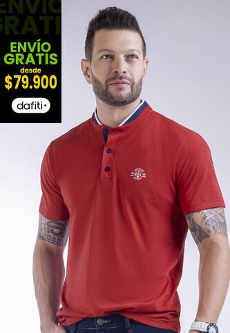 Camiseta Polo Hombre Rojo Mp 5031 MP