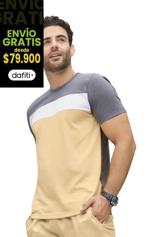 Camiseta Hombre Negro Cross Mp 70042 MP