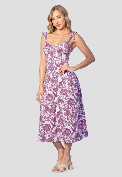 Vestido Mujer Estampado Mp 107978