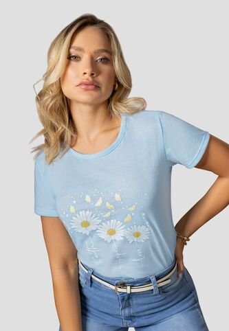 Camiseta Mujer Azul Baby Mp 112398 MP