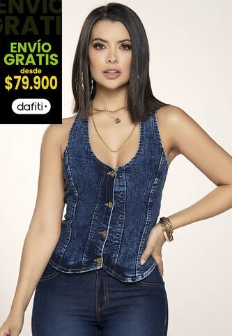 Chaleco Mujer Azul Medio Mp 4454 MP