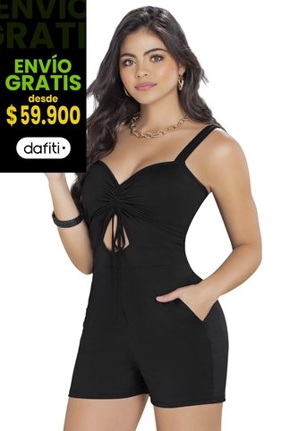 Enterizo Corto Exterior Negro Mp 91733 MP