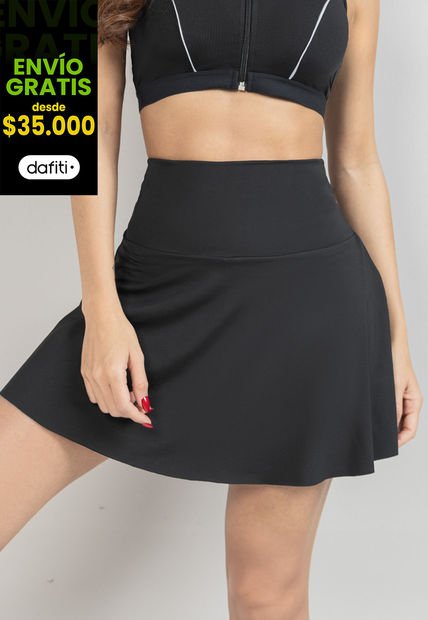 Falda Corta Mujer Negro Mp 103005