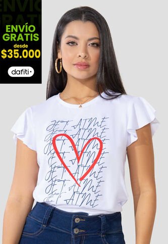 Blusa Mujer Blanco Mp 100208 MP