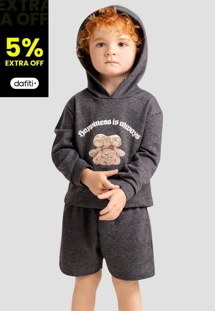 Conjunto Infantil Masculino Gris Mp 103661