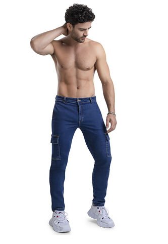 Pantalón Hombre Azul Oscuro Mp 6106 MP