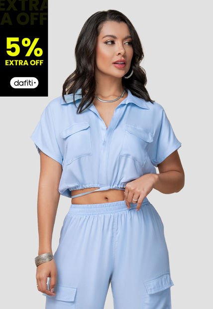 Blusa Mujer Azul Mp 104067