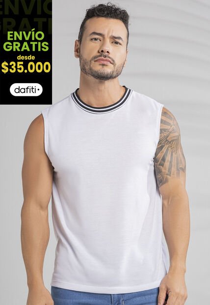 Camisilla Hombre Blanco Mp 101775