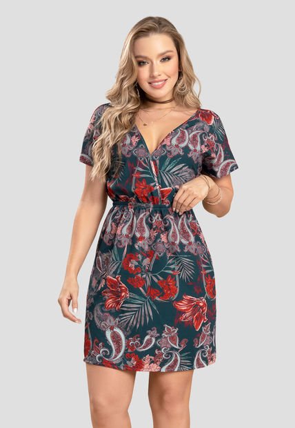 Vestido Mujer Estampado Mp 104374
