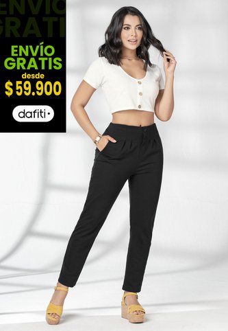 Pantalón Mujer Negro Mp 1785 MP