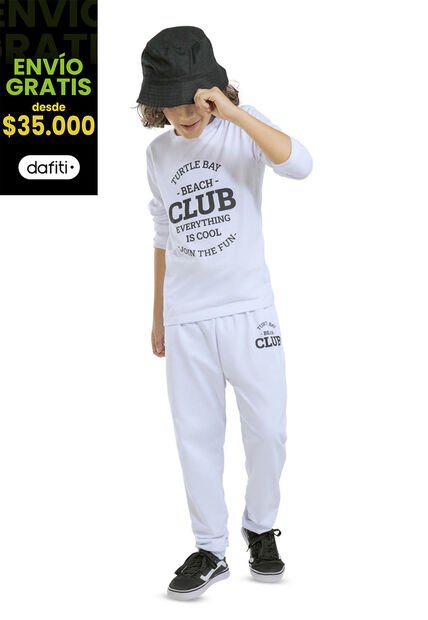 Jogger Infantil Blanco Mp 1393