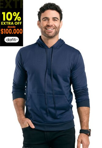 Hoodie Hombre Azul Mp 89754 MP