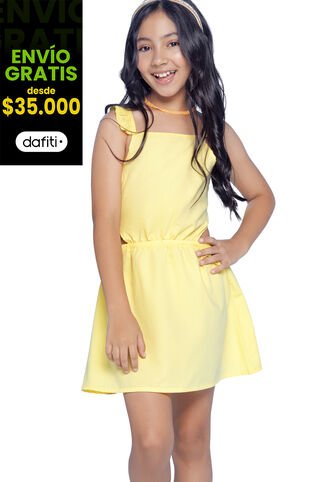 Vestido Infantil Femenino Amarillo Mp 633 MP