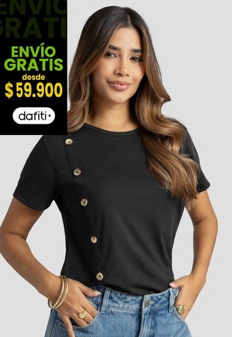 Blusa Mujer Negro Mp 115192 MP