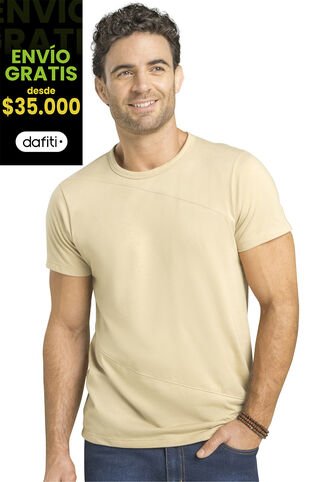 Camiseta Hombre Beige Mp 88199 MP