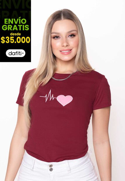 Camiseta Mujer Morado Mp 5127