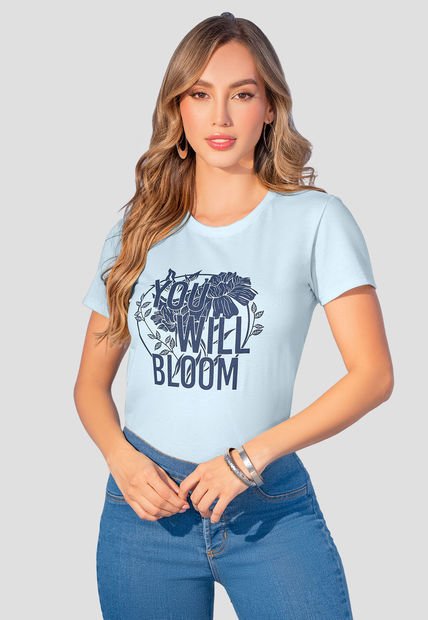 Camiseta Mujer Azul Baby Mp 107853