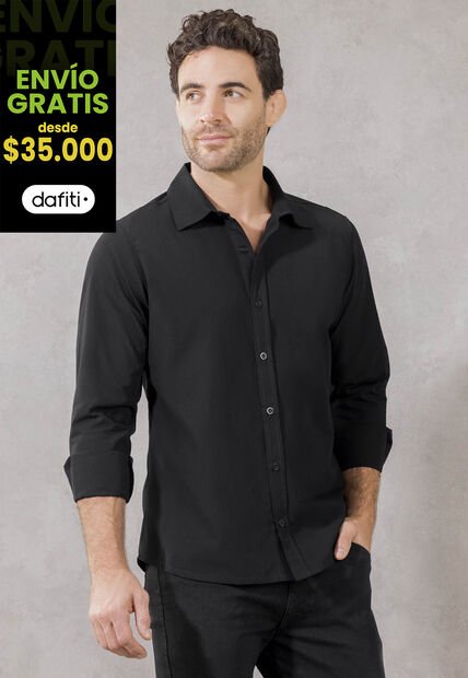 Camisa Hombre Negro Mp 1267