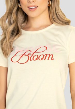 Camiseta Mujer Crema Mp 112216