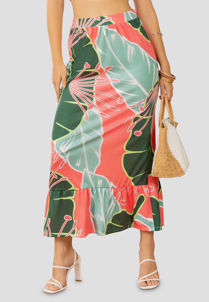 Falda Larga Mujer Estampado Mp 105814