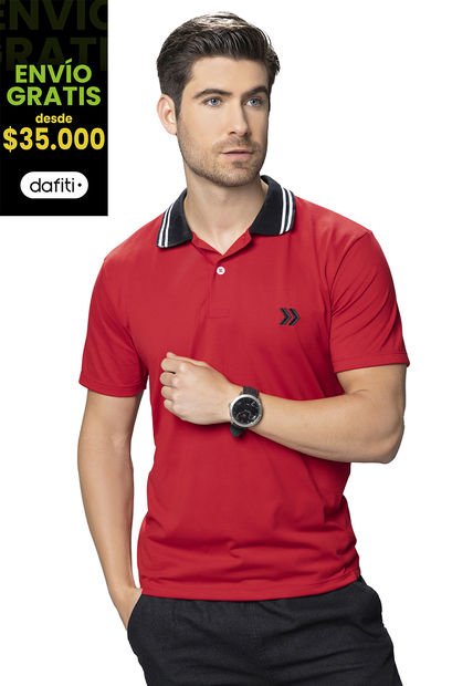Polo Hombre Rojo Mp 89871