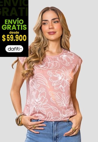 Camiseta Mujer Rosa Polvo Mp 114019 MP