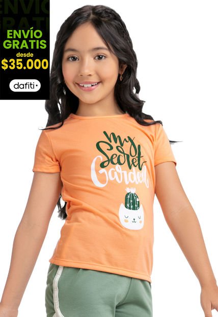 Blusa Infantil Naranja Mp 95863
