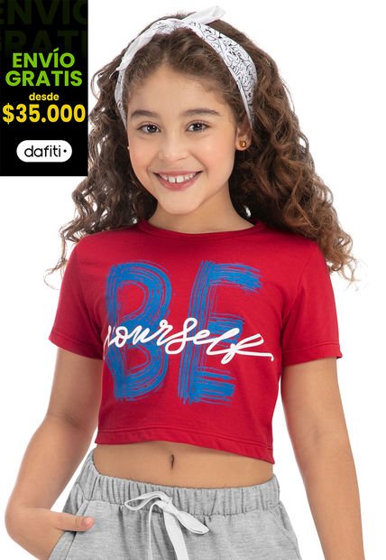 Blusa Infantil Rojo Mp 88491
