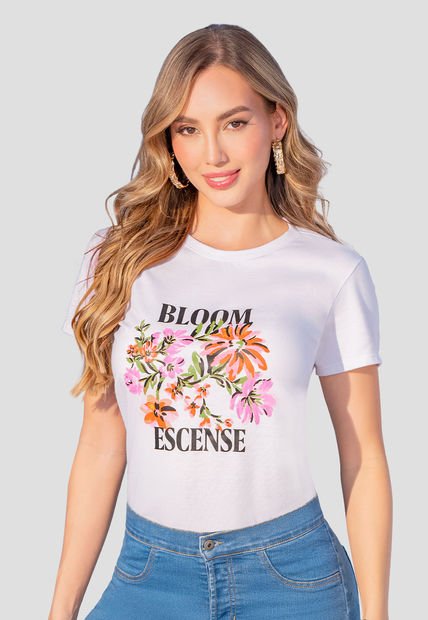 Camiseta Mujer Blanco Mp 107545
