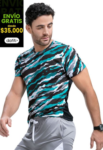 Camiseta Hombre Multicolor Mp 89083
