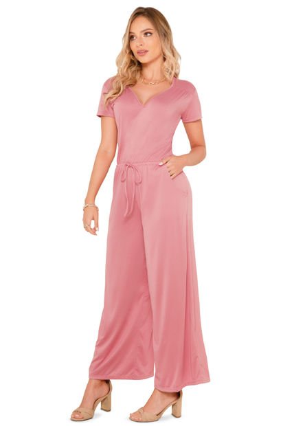 Enterizo Largo Mujer Rosa Mp 16920