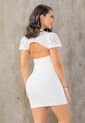 Vestido Corto Mujer Blanco Mp 100066 de MP