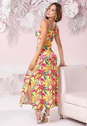 Vestido Largo Mujer Multicolor Mp 102271