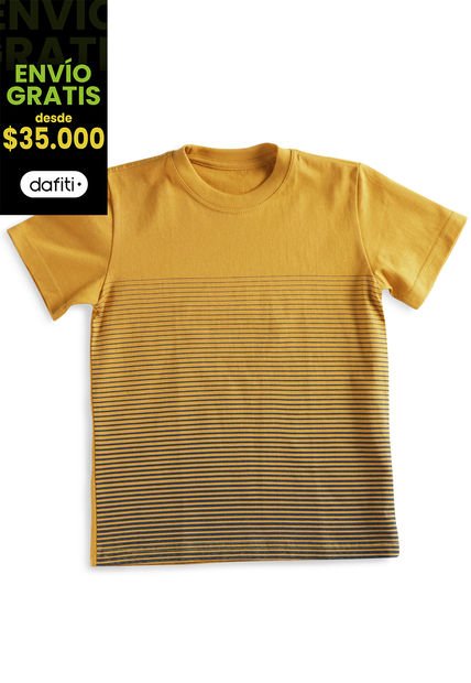 Camiseta Infantil Niño Naranja Mp 76664