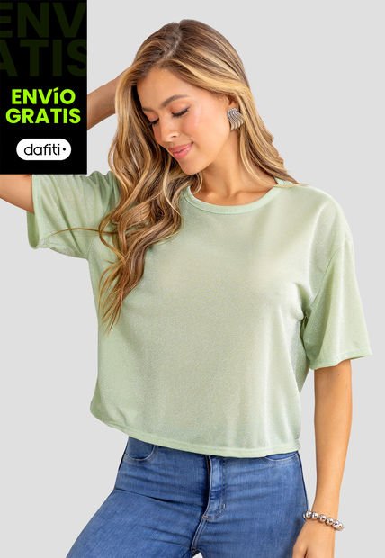 Blusa Mujer Verde Matcha Mp 110694
