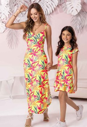 Vestido Largo Mujer Multicolor Mp 102271