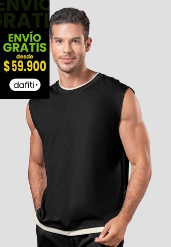 Camisilla Hombre Negro Mp 114490 MP