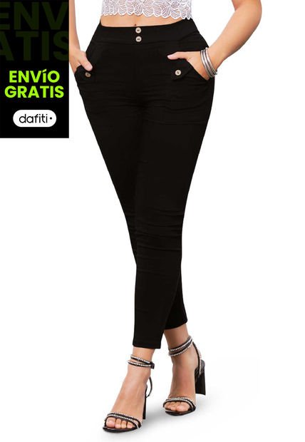 Pantalón Mujer Negro Mp 86899