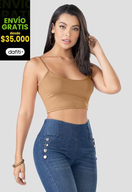Crop Top Mujer Caramelo Mp 100229