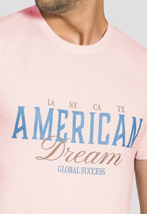 Camiseta Hombre Rosa Mp 111913