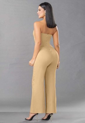 Enterizo Largo Mujer Amarillo Mp 100068