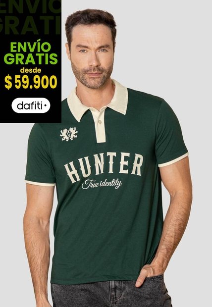 Polo Hombre Verde Pino Mp 114117