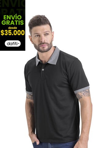 Polo Masculino Negro Mp 3354 MP