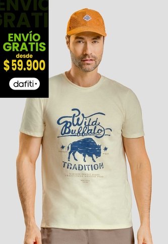 Camiseta Hombre Crema Mp 113723 MP
