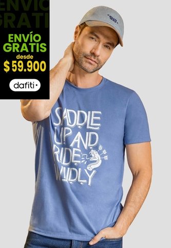 Camiseta Hombre Azul Indigo Mp 113724 MP